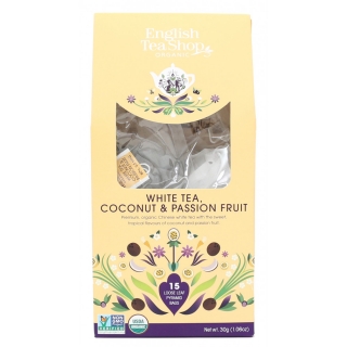 English Tea Shop Bílý čaj, kokos a passion fruit 15 pyramidek bio